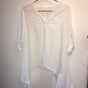 White Flowey Blouse